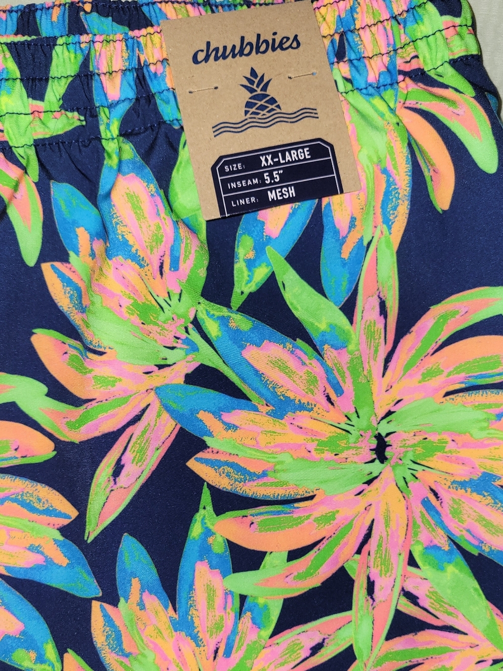 NWT chubbies The Ocean Flowers 5.5" Classic Swim Trunk